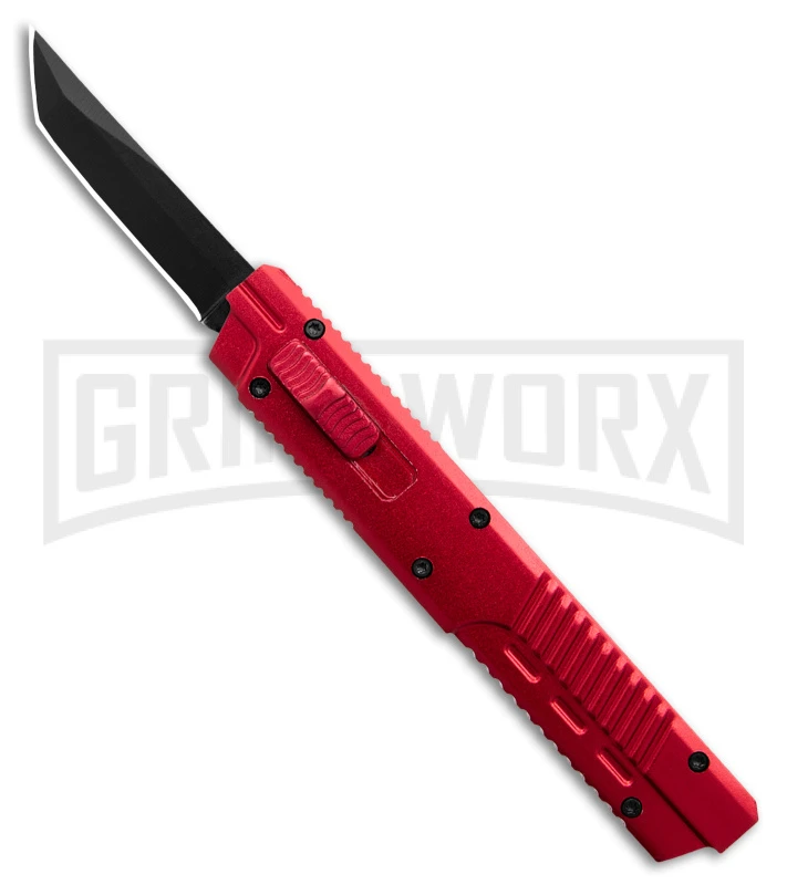 Firecracker XL Red DA/OTF Automatic Knife - Tanto Black 3 Firecracker XL Red DA/OTF Automatic Knife - Tanto Black