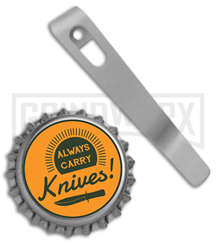 Flytanium Pocket Clip For Boker Kalashnikov Knives Bead Blast Titanium 4 Flytanium Pocket Clip For Boker Kalashnikov Knives Bead Blast Titanium - Image 2