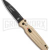Gerber Mini Covert Coyote Brown Automatic Knife - Black Plain 1 Gerber Mini Covert Coyote Brown Automatic Knife - Black Plain -Grindworx Gerber Auto Mini Covert Auto coyote brown black BHQ 67401 jr large