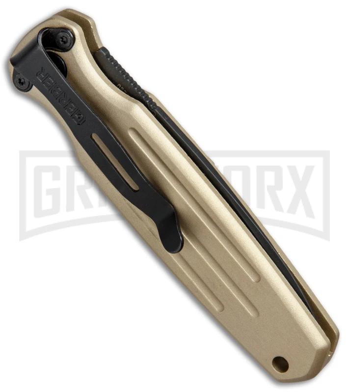Gerber Mini Covert Coyote Brown Automatic Knife - Black Plain 5 Gerber Mini Covert Coyote Brown Automatic Knife - Black Plain - Image 3