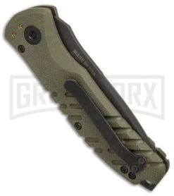 Gerber Propel Downrange OD Green Automatic Knife - Tanto Black Serr 8 Gerber Propel Downrange OD Green Automatic Knife - Tanto Black Serr -Grindworx Gerber Auto Propel Downrange OD green black serr BHQ 67394 er side large