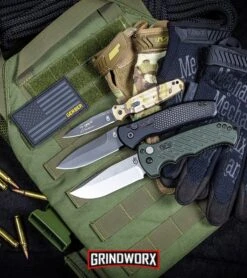 Gerber Auto 06 10th Anniversary Automatic Knife OD Green (3.6" Stonewash) 9 Gerber Auto 06 10th Anniversary Automatic Knife OD Green (3.6" Stonewash) -Grindworx Gerber Empower Automatic Knife Black Armor Grip Black 30 001321 BHQ 81302 kp tactical web large