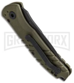 Gerber Propel Downrange OD Green Automatic Knife - Tanto Black 7 Gerber Propel Downrange OD Green Automatic Knife - Tanto Black -Grindworx Gerber Propel Downrange Green Black 30 001317N BHQ 50357 jr side large