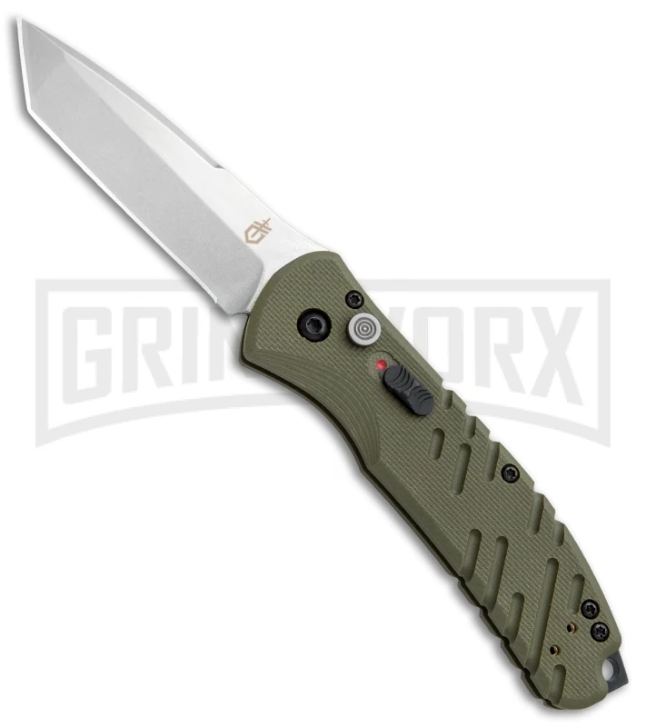 Gerber Propel Downrange OD Green Automatic Knife - Tanto Stonewash 3 Gerber Propel Downrange OD Green Automatic Knife - Tanto Stonewash