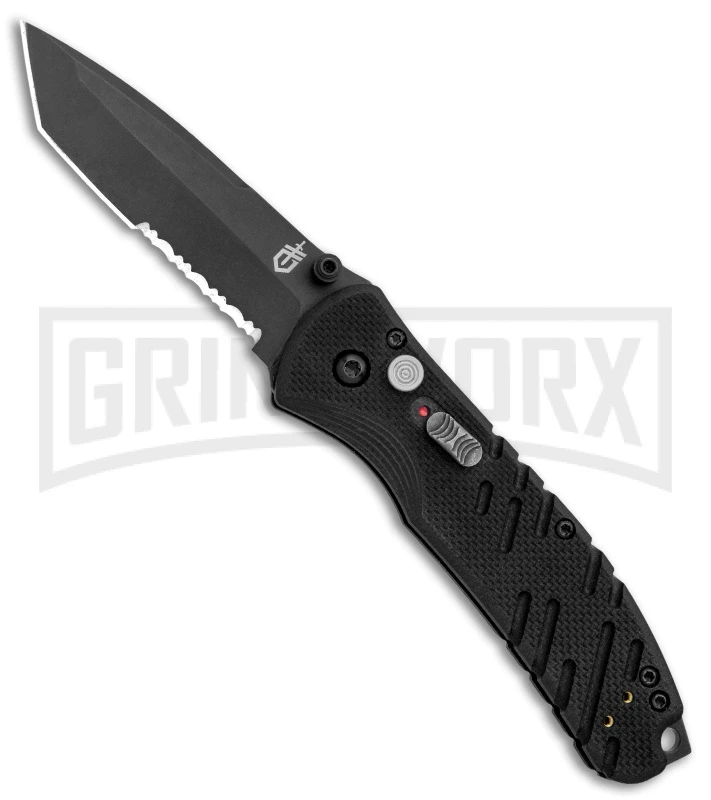 Gerber Propel Downrange Black Spring Assist Knife - Tanto Black Serr 3 Gerber Propel Downrange Black Spring Assist Knife - Tanto Black Serr