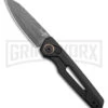 Kershaw Launch 11 Black Aluminum Automatic Knife - Damascus Plain -Grindworx Kershaw Auto Launch 11 Black Aluminum Damascus BHQ 175624 jr large