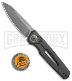 Kershaw Launch 11 Black Aluminum Automatic Knife - Blackwash Plain 10 Kershaw Launch 11 Black Aluminum Automatic Knife - Blackwash Plain -Grindworx Kershaw Launch 11 Auto Black Aluminum Blackwash 7550 BHQ 105982 jr bottlecap large