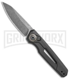 Kershaw Launch 11 Black Aluminum Automatic Knife - Blackwash Plain