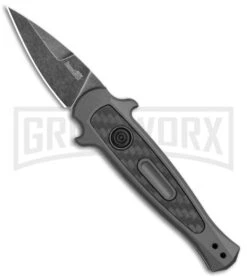 Kershaw Launch 12 CA Legal Gray Automatic Knife - Black SW Plain