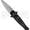 Kershaw Launch 12 Black Aluminum Mini Stiletto Automatic Knife - Stonewash Plain 2 Kershaw Launch 12 Black Aluminum Mini Stiletto Automatic Knife - Stonewash Plain -Grindworx Kershaw Launch 12 Mini Stiletto Auto SW 7125 BHQ 105981 jr large