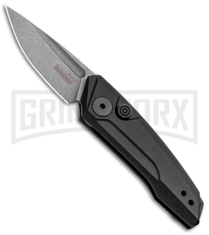 Kershaw Launch 9 Black Automatic Knife CA Legal - Stonewash Plain 3 Kershaw Launch 9 Black Automatic Knife CA Legal - Stonewash Plain
