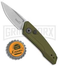 Kershaw Launch 9 OD Green Automatic Knife CA Legal - Stonewash Plain 9 Kershaw Launch 9 OD Green Automatic Knife CA Legal - Stonewash Plain -Grindworx Kershaw Launch 9 Auto OD Green Working KER7250OLSW BHQ 113298 jr bottlecap large