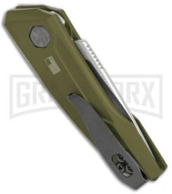 Kershaw Launch 9 OD Green Automatic Knife CA Legal - Stonewash Plain 8 Kershaw Launch 9 OD Green Automatic Knife CA Legal - Stonewash Plain -Grindworx Kershaw Launch 9 Auto OD Green Working KER7250OLSW BHQ 113298 jr side large