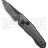 Kershaw Launch 9 Gray Aluminum Automatic Knife - Black SW Plain 2 Kershaw Launch 9 Gray Aluminum Automatic Knife - Black SW Plain -Grindworx Kershaw launch 9 AK Drop Point Gray Aluminum 2in BSW BHQ 177025 td large
