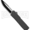 Lightning Gray D/A OTF Automatic Knife - Two-Tone Plain 2 Lightning Gray D/A OTF Automatic Knife - Two-Tone Plain -Grindworx Lightning Gray DA Two Tone Plain BP 30334 er large