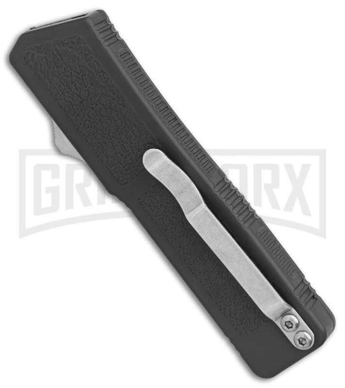 Lightning Gray D/A OTF Automatic Knife - Two-Tone Plain 4 Lightning Gray D/A OTF Automatic Knife - Two-Tone Plain - Image 2