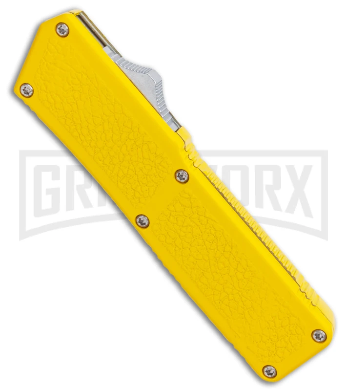 Lightning Yellow D/A OTF Automatic Knife - Two Tone Dagger 4 Lightning Yellow D/A OTF Automatic Knife - Two Tone Dagger - Image 2