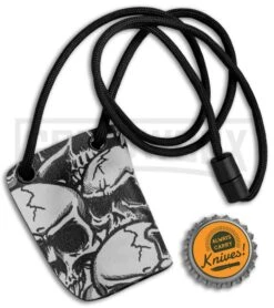 Linos Kydex Skull Sheath W/ Black Neck Cord For Boker Kalashnikov KALS -Grindworx Linos Kydex Sheath Skull for Boker Kalashnikov Black Neck Cord KALS BHQ 80739 jr bottlecap large