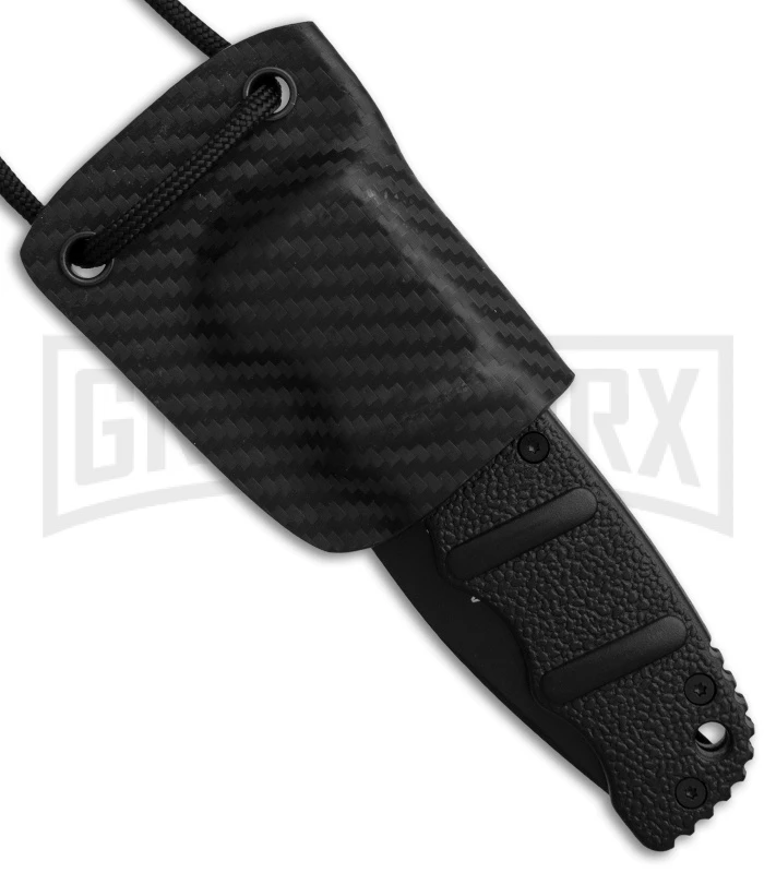 Linos Kydex Boker Kalashnikov Neck Sheath W/ Black Cord - Carbon Fiber 3 Linos Kydex Boker Kalashnikov Neck Sheath W/ Black Cord - Carbon Fiber