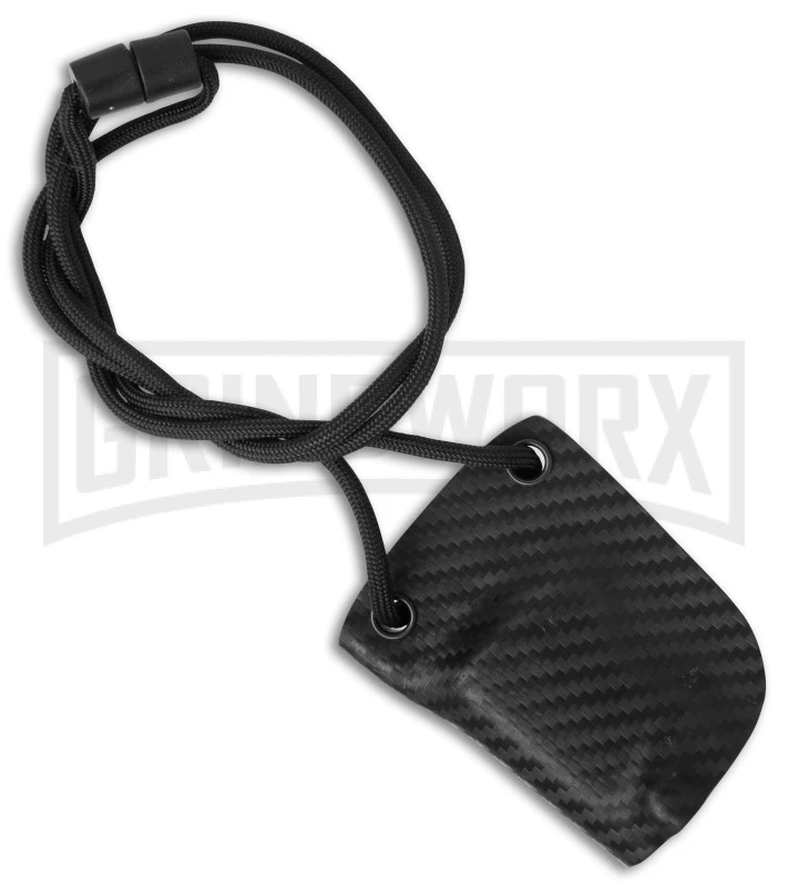 Linos Kydex Boker Kalashnikov Neck Sheath W/ Black Cord - Carbon Fiber 4 Linos Kydex Boker Kalashnikov Neck Sheath W/ Black Cord - Carbon Fiber - Image 2