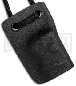 Linos Kydex Boker Mini Kalashnikov Neck Sheath With Black Cord -Grindworx Linos Kydex Sheath for Boker Mini Kalashnikov Neck Cord BHQ 79745 jr close large