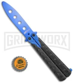 M-Tech Snake Eye Balisong Butterfly Trainer - Black / Blue 9 M-Tech Snake Eye Balisong Butterfly Trainer - Black / Blue -Grindworx M Tech Snake Eye Balisong Butterfly Trainer Black Blue BUTT PK 1157BL GX 36724 jr bottlecap large