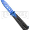 M-Tech Snake Eye Balisong Butterfly Trainer - Black / Blue 2 M-Tech Snake Eye Balisong Butterfly Trainer - Black / Blue -Grindworx M Tech Snake Eye Balisong Butterfly Trainer Black Blue BUTT PK 1157BL GX 36724 jr large
