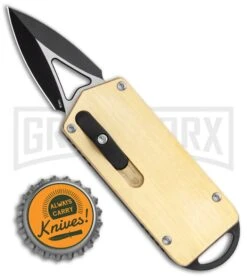 M3 Tactical Tech Rogue Brass/Black D/A OTF Automatic Knife - Black Plain 11 M3 Tactical Tech Rogue Brass/Black D/A OTF Automatic Knife - Black Plain -Grindworx M3 Tactical Tech Rogue Brass Black DA OTF Auto Black GX 35093 jr bottlecap large