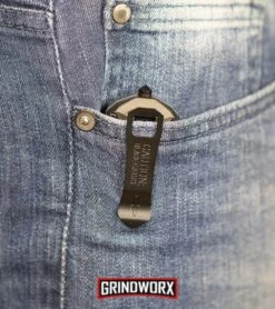 Smith & Wesson Spring Assisted Finger Actuator Spear Point OTF - Black Serr -Grindworx MP OTF Spring Assisted Spear Point Knife Gray Black BHQ 80731 kp in pocket web large