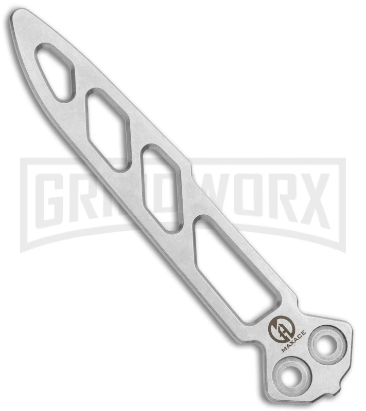 Maxace Knives Balisong Serpent Striker II Gray G-10 - Satin Tanto Plain 6 Maxace Knives Balisong Serpent Striker II Gray G-10 - Satin Tanto Plain - Image 4