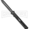 Paragon Estiletto Black Bolt Automatic OTF Knife - Black Dagger 1 Paragon Estiletto Black Bolt Automatic OTF Knife - Black Dagger -Grindworx Paragon Estiletto Dagger OTF Auto OD Green Lightning Bolt Black PARA EST SP LB B CB BHQ 101547 jr large