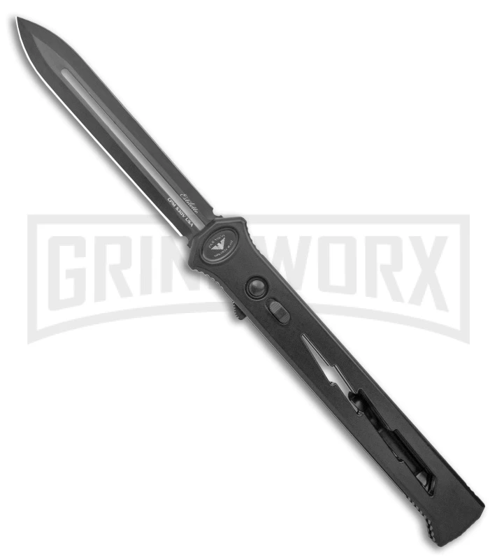 Paragon Estiletto Black Bolt Automatic OTF Knife - Black Dagger 3 Paragon Estiletto Black Bolt Automatic OTF Knife - Black Dagger