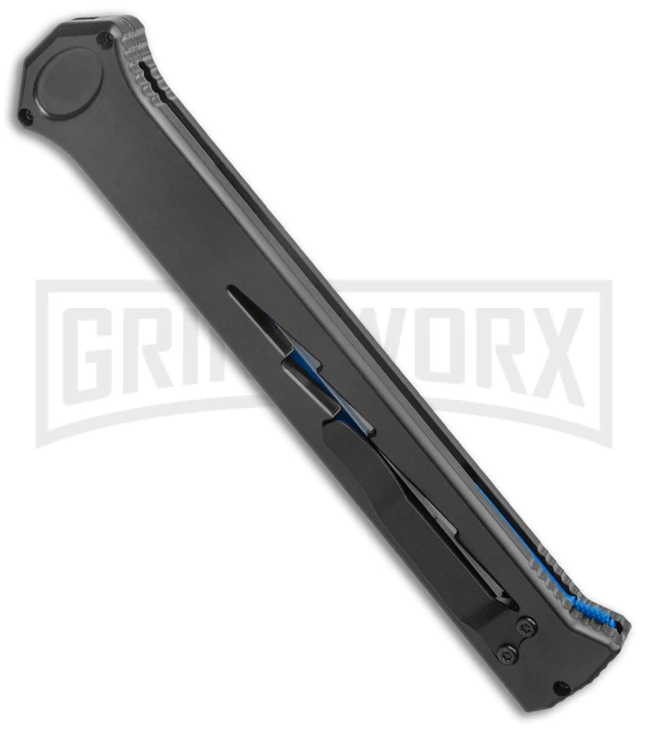 Paragon Estiletto Black Bolt Automatic OTF Knife - Blue Tanto 5 Paragon Estiletto Black Bolt Automatic OTF Knife - Blue Tanto - Image 3