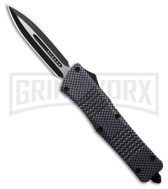 SDS Ultro Sim. Carbon Fiber OTF Auto Knife - Two Tone Dagger 2 SDS Ultro Sim. Carbon Fiber OTF Auto Knife - Two Tone Dagger