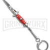 SKM 2.75" Italian Stilletto Keychain Red Automatic Knife 2 SKM 2.75" Italian Stilletto Keychain Red Automatic Knife -Grindworx SKM 2in Keychain Stiletto AK Red 1in Satin Flat BHQ 183371 td large
