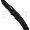 Schrade SC90BS Black Aluminum Automatic Knife - Black Serr -Grindworx Schrade SC90 Black Aluminum Black Serr BHQ 34170 er large