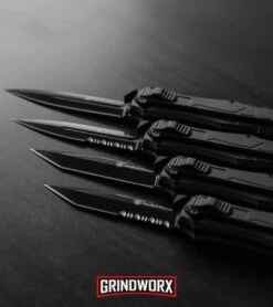 Smith & Wesson Spring Assisted Finger Actuator Tanto OTF Knife - Black Serr 14 Smith & Wesson Spring Assisted Finger Actuator Tanto OTF Knife - Black Serr -Grindworx Smith Wesson OTF Assist Finger Actuator SWOTF9 B BHQ 67476 BS BHQ 67475 TB BHQ 67477 TBS BHQ 67474 jr lifestyle large 1