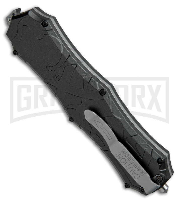 Smith & Wesson Spring Assisted Finger Actuator Tanto OTF Knife - Black Serr 5 Smith & Wesson Spring Assisted Finger Actuator Tanto OTF Knife - Black Serr - Image 3