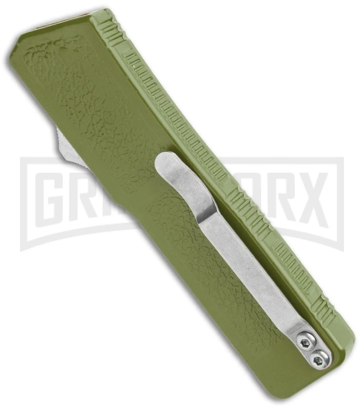 Thunder Green D/A OTF Automatic Knife - Satin Serrated 5 Thunder Green D/A OTF Automatic Knife - Satin Serrated - Image 3