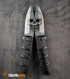 Boker Kalashnikov Skull Black Automatic Knife - D2 Dagger Stonewash Plain 13 Boker Kalashnikov Skull Black Automatic Knife - D2 Dagger Stonewash Plain -Grindworx Untitled 1Boker Skull Kalashnikov Dagger Automatic Knife BHQ75532 kp steel web large