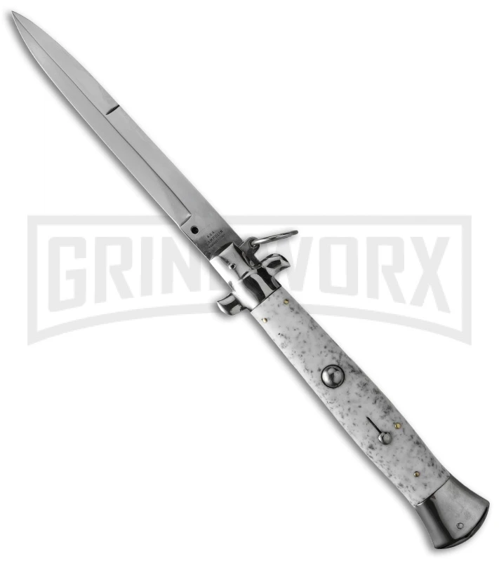 AGA Campolin 15" Italian Stiletto Marble Ring Pull Automatic Knife - Bayonet 3 AGA Campolin 15" Italian Stiletto Marble Ring Pull Automatic Knife - Bayonet