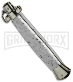 AGA Campolin 15" Italian Stiletto Marble Ring Pull Automatic Knife - Bayonet 7 AGA Campolin 15" Italian Stiletto Marble Ring Pull Automatic Knife - Bayonet -Grindworx aga campolin 15in cookies n cream ring pull bayo bp 18064 cm side large
