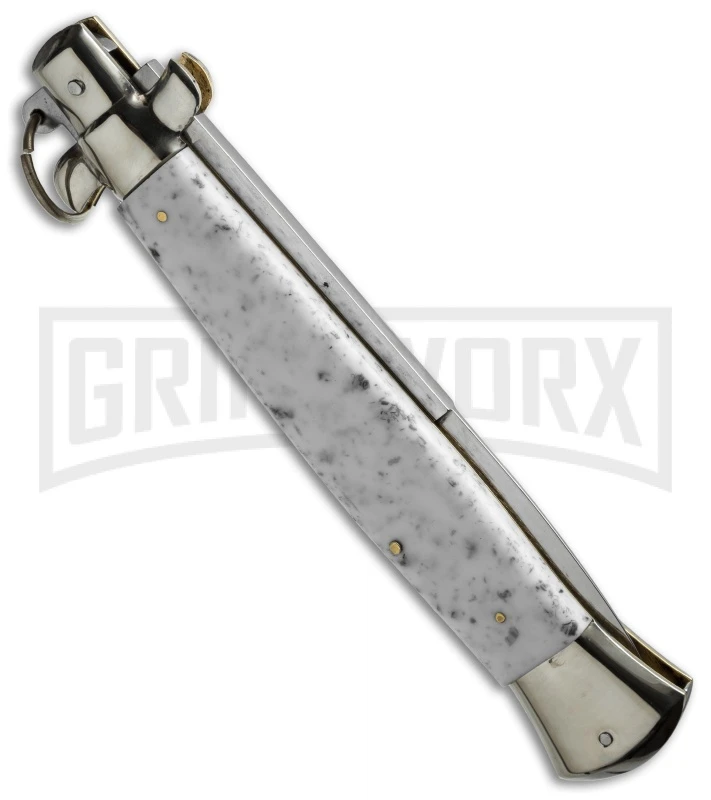 AGA Campolin 15" Italian Stiletto Marble Ring Pull Automatic Knife - Bayonet 5 AGA Campolin 15" Italian Stiletto Marble Ring Pull Automatic Knife - Bayonet - Image 3