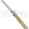 A.G.A. Campolin 18" Italian Stiletto Gold Ring Pull Automatic Knife - Bayo 2 A.G.A. Campolin 18" Italian Stiletto Gold Ring Pull Automatic Knife - Bayo -Grindworx aga champolin 18in stiletto gold bayo BP 18400 er large