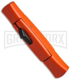 AKC 077 Concord Orange OTF Automatic Knife - Black Plain 7 AKC 077 Concord Orange OTF Automatic Knife - Black Plain -Grindworx akc 077 otf orange black plain bottom cm large