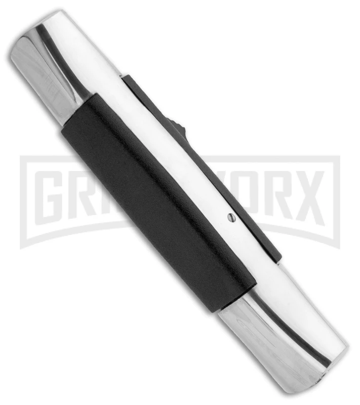 AKC 077 Concord Polish/Black OTF Automatic Knife - Dagger Satin Plain 4 AKC 077 Concord Polish/Black OTF Automatic Knife - Dagger Satin Plain - Image 2