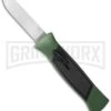 AKC 777 Blackfinger Green/Black OTF Automatic Knife - Flat Grind Satin Plain 1 AKC 777 Blackfinger Green/Black OTF Automatic Knife - Flat Grind Satin Plain -Grindworx akc 777 green satin flat BHQ 34856 jr large