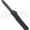 AKC F-20 Black D/A OTF Automatic Knife - Dagger Black Plain 2 AKC F-20 Black D/A OTF Automatic Knife - Dagger Black Plain -Grindworx akc f 20 da otf auto black aluminum black dagger BHQ 177898 jr large