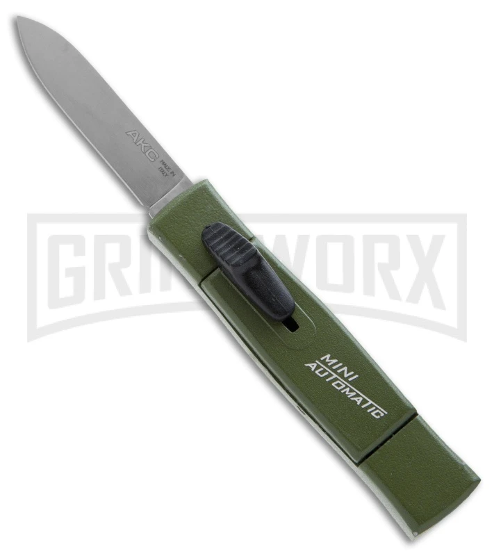 AKC Minion Concord Green OTF Automatic Knife - Flat Grind Polish Plain 3 AKC Minion Concord Green OTF Automatic Knife - Flat Grind Polish Plain