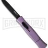 AKC 077 Purple OTF Automatic Knife - Black Flat 1 AKC 077 Purple OTF Automatic Knife - Black Flat -Grindworx akc otf 077 black flat purple dl large